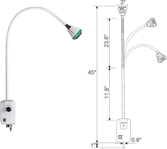 LAMPARA EXAMINACION LED 9W2