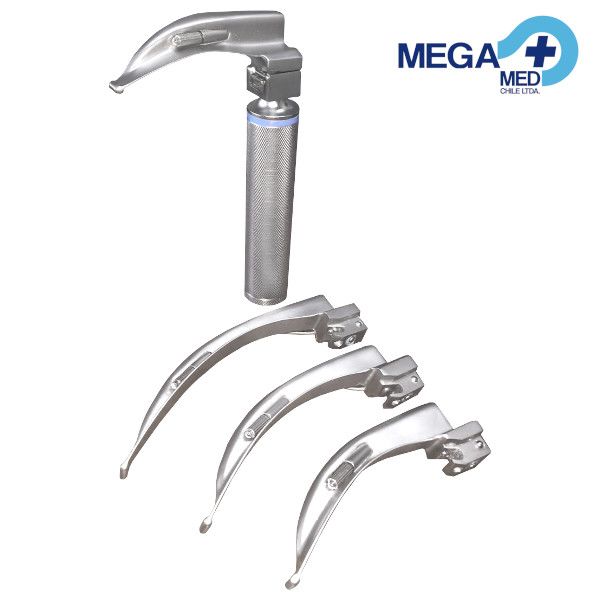 LARINGOSCOPIO CURVO MCINTOSH 4 HOJAS 1-2-3-4 0