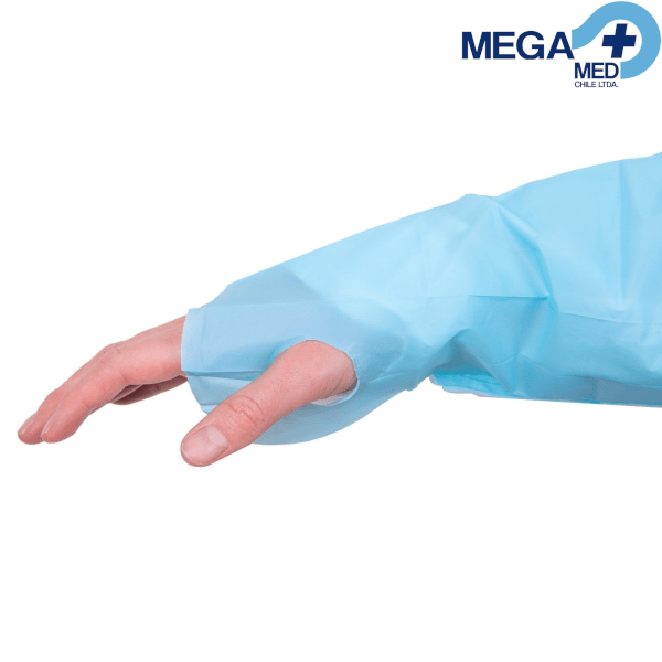 PECHERA / BATA PLAST C/MANGA OJAL EN PULGAR AZUL CRANBERRY3