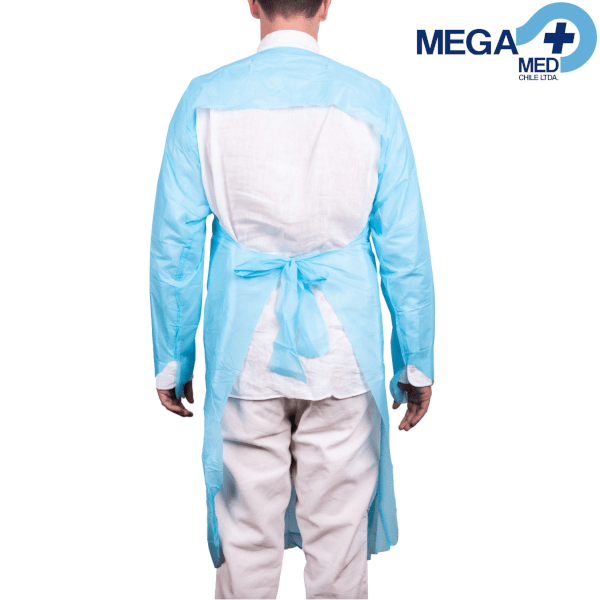 PECHERA / BATA PLAST C/MANGA OJAL EN PULGAR AZUL CRANBERRY2