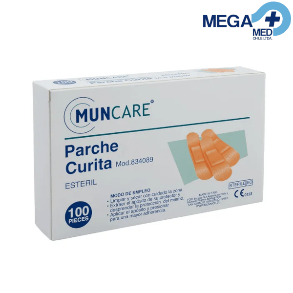 PARCHE CURITA ESTERIL ESTÁNDAR X 100 UNIDADES2