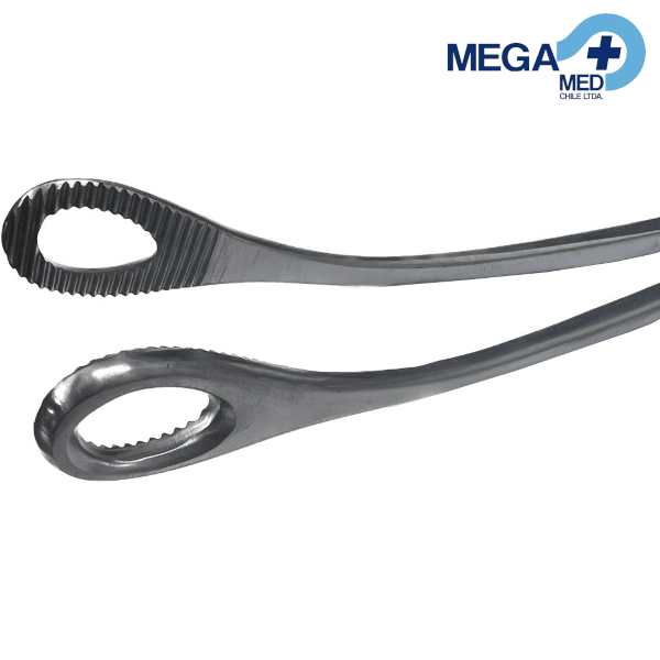 PINZA KELLY CURVA 32 CM P/POLIPO UTERINO2