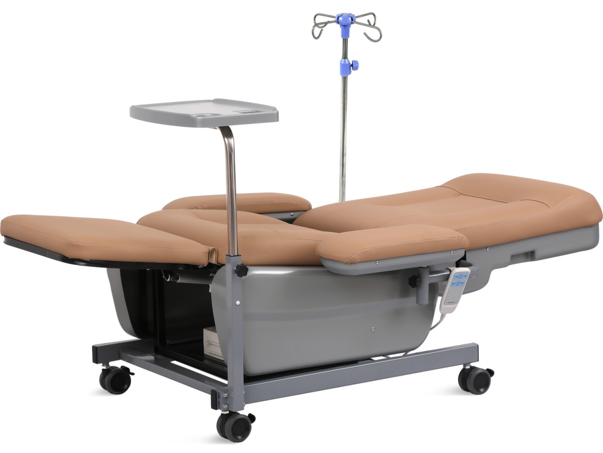 SILLON CLINICO MANUAL 2 FUNCIONES C/PORTA SUERO3