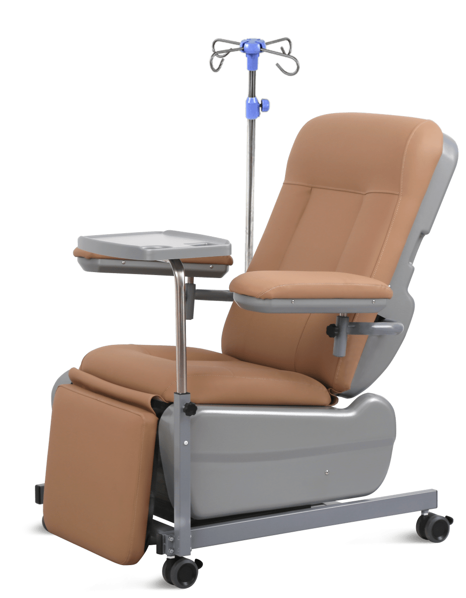 SILLON CLINICO MANUAL 2 FUNCIONES C/PORTA SUERO 1