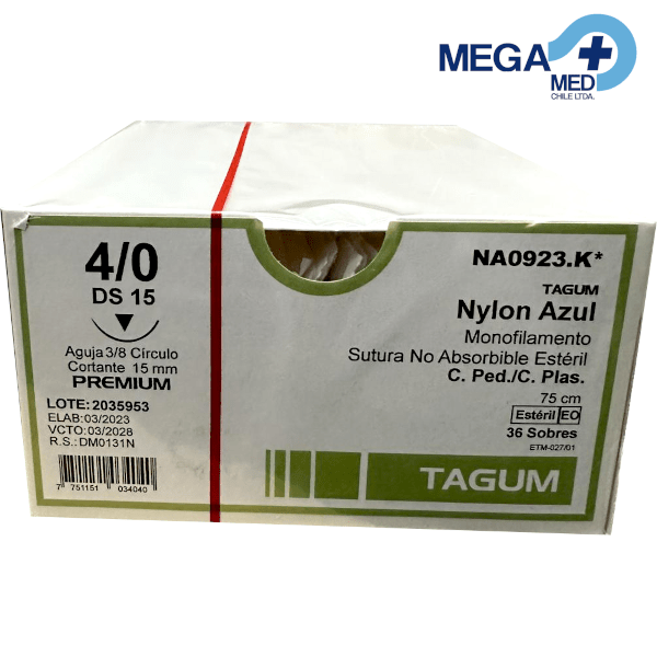 SUTURA - NYLON AZUL MONOF2