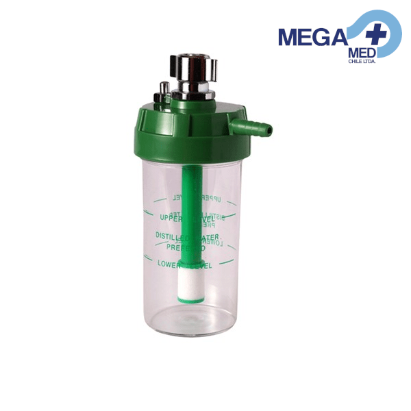 VASO / FRASCO HUMIDIFICADOR OXIGENO REUSABLE AUTOCLAVABLE 200ML 0