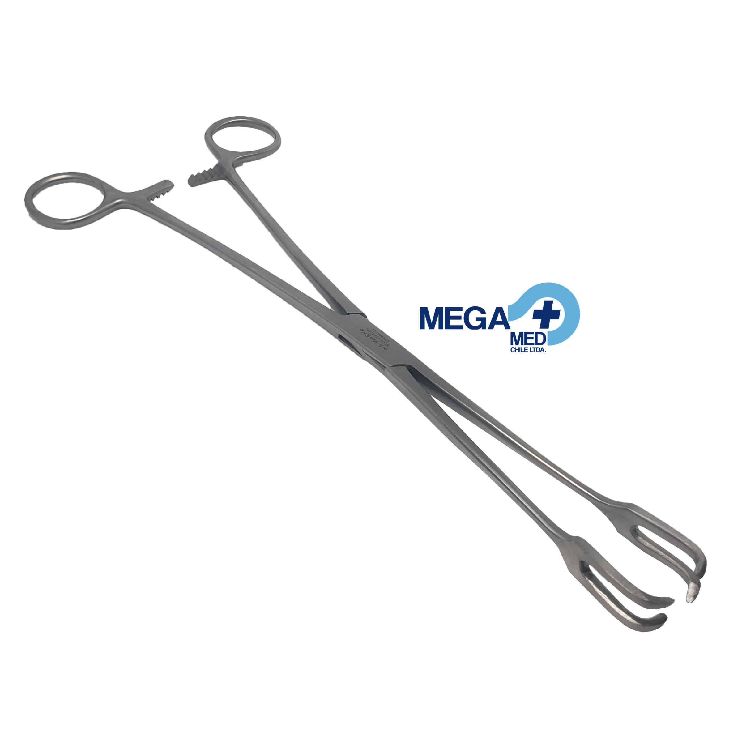 PINZA SCHROEDER 24 CM 2 GANCHOS RECTA | Megamed Chile Ltda