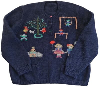 Sweater vintage, lápices1
