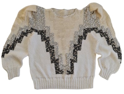 sweater vintage, angora seda1