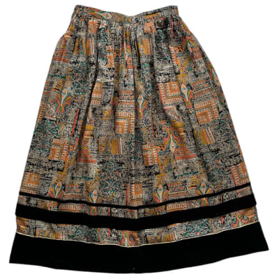 Falda vintage, detalles de terciopelo1