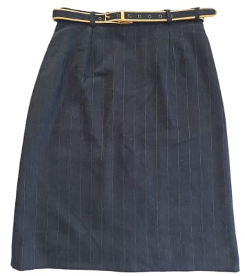 Falda vintage, lineas doradas1