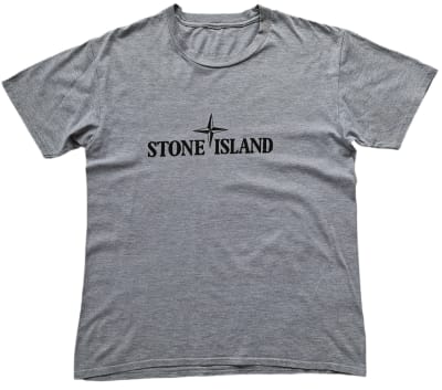 Tshirt vintage, Stone Island gris1
