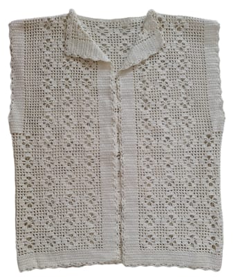 Sweater vintage macramé1