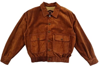 Bomber vintage de gamuza camel1