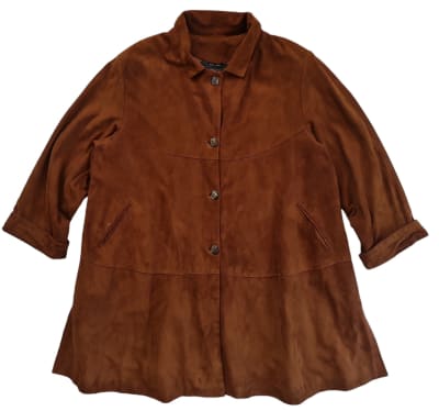 Chaquetón vintage gamuza chocolate1