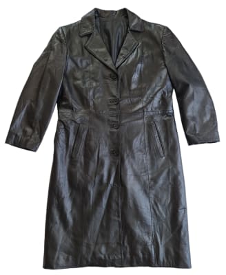 Chaquetón vintage cuero azabache1