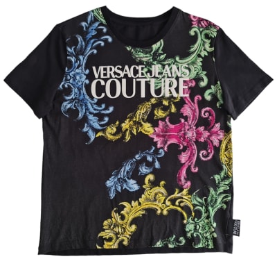 Top vintage, Versace negro1