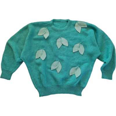 Sweater vintage hojas1