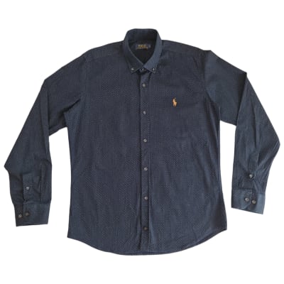 Camisa vintage, Polo azul1