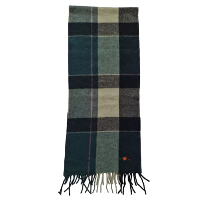 Bufanda vintage tartan verde1