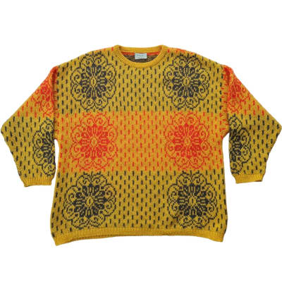 Sweater vintage, Benetton amarillo1