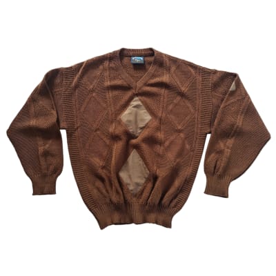 Sweater vintage con gamuza1