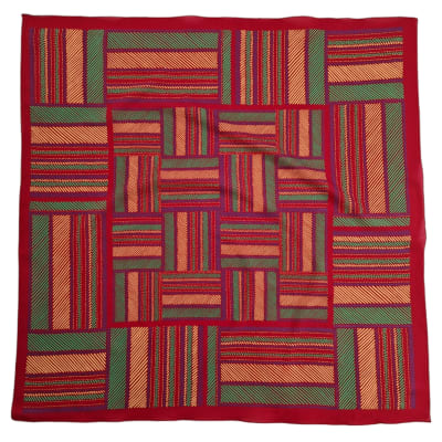 Pañuelo vintage granate1