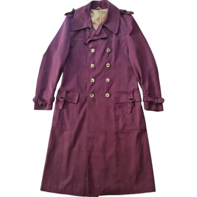 Trench vintage berenjena1