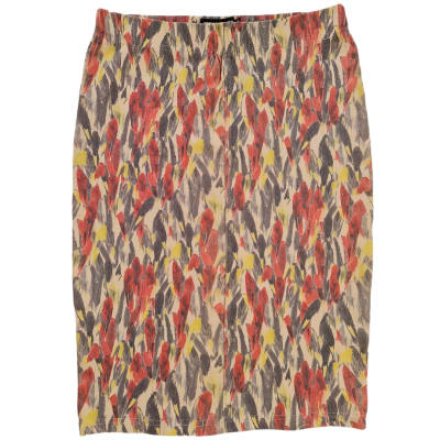 Falda vintage plumas1