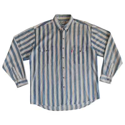 Camisa vintage jeans rayas1