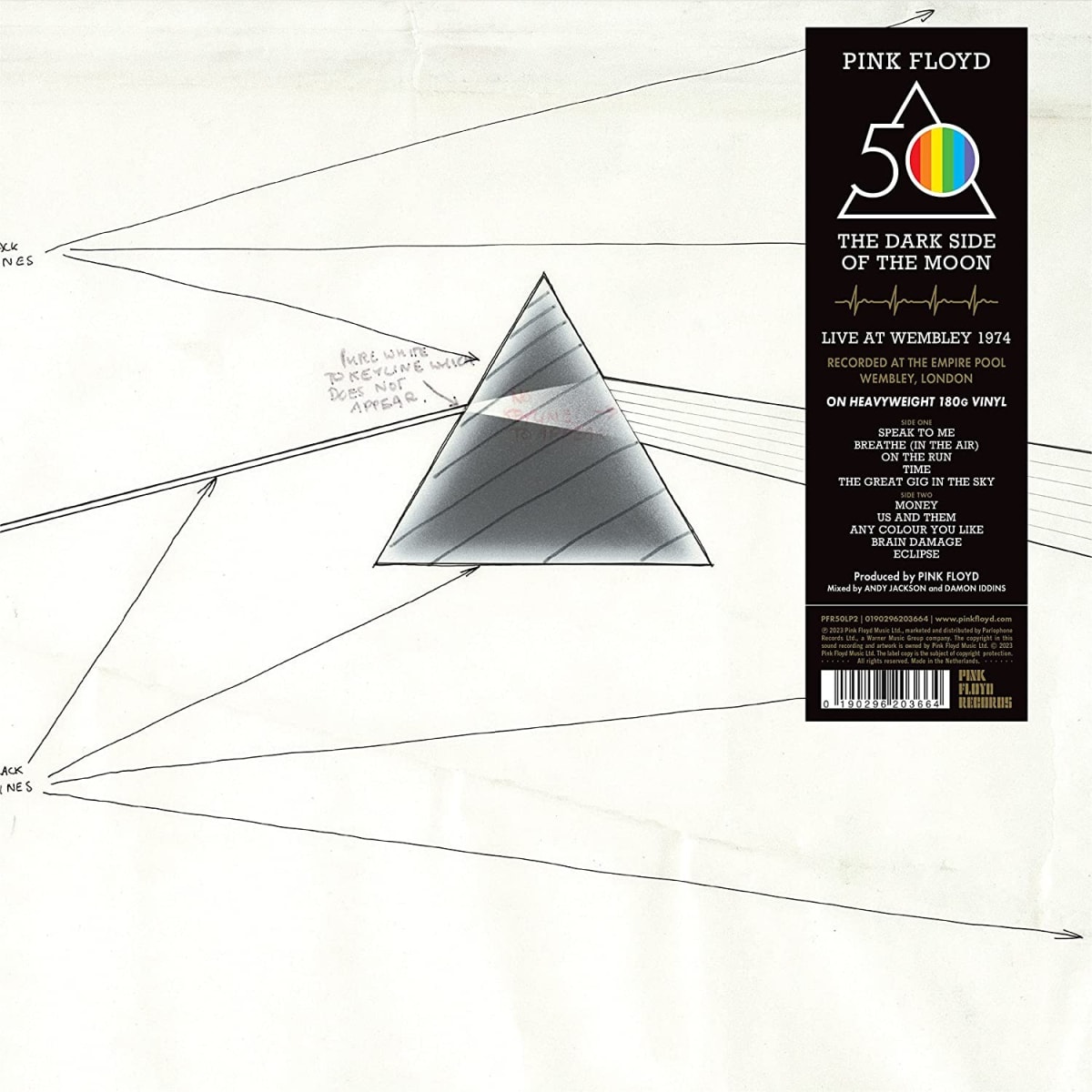 VINILO PINK FLOYD/ THE DARK SIDE OF THE MOON (LIVE) 1LP | Plaza Musica