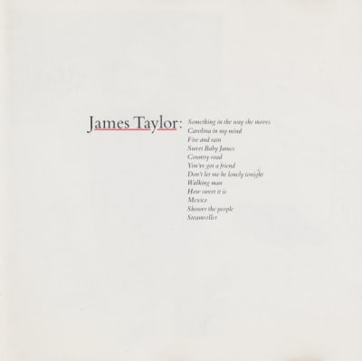CD JAMES TAYLOR/ GREATEST HITS 1CD