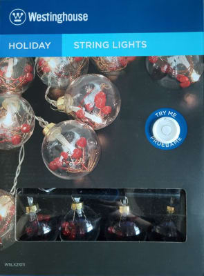 LUCES NAVIDEÑAS CABLEADAS WESTINHOUSE WSLX210111