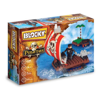 BLOCKY BALSA PIRATAS / 100 PIEZAS