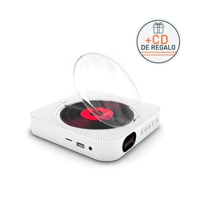 REPRODUCTOR DE CD PORTATIL BLANCO