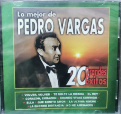 CD PEDRO VARGAS/ 20 GRANDES EXITOS 1CD