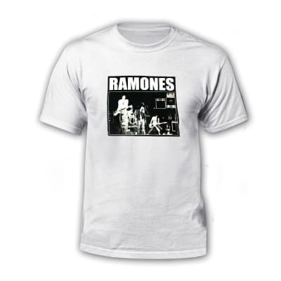 POLERA RAMONES I/ BLANCA HOMBRE