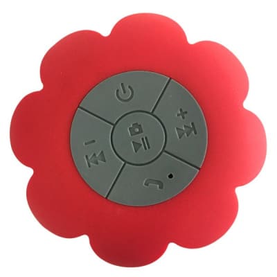 PARLANTE ZUENA/ BT DISE?O FLOR ROJO P/ DUCHA