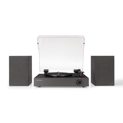 TORNAMESA CROSLEY/ ZANE RECORD PLAYER BT BLACK