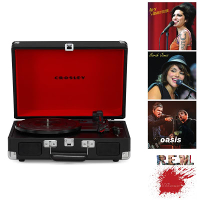 TORNAMESA CROSLEY/ CRUISER DELUXE BT BLACK + 4LP EXCLUSIVOS