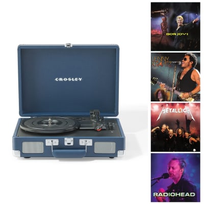 TORNAMESA CROSLEY/ CRUISER DELUXE BT BLUE + 4 LP EXCLUSIVOS