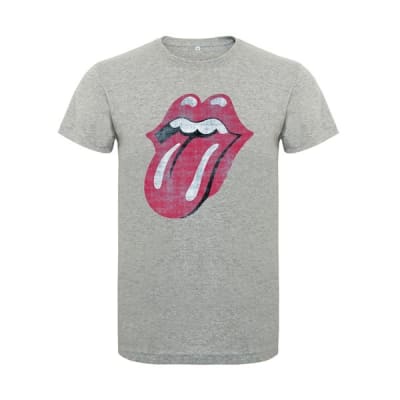 POLERA THE ROLLING STONES/ GRIS HOMBRE (LENGUA)