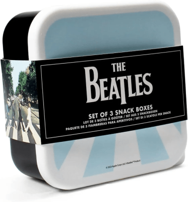 LUNCH BOX BEATLES - SNACK BOXES SET OF 3 - THE BEATLES (ABBEY ROAD)