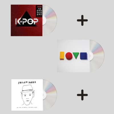 PACK CD JASON MRAZ/ LOVE IS A FOUR LETTER WORD 1CD + CD JASON MRAZ/ WE SING + CD K-POP/ THE BEST OF 1CD