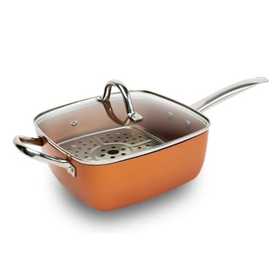 OLLA FREIDORA Y VAPORERA OS/ DE COBRE 4 PIEZAS OS-21500-I