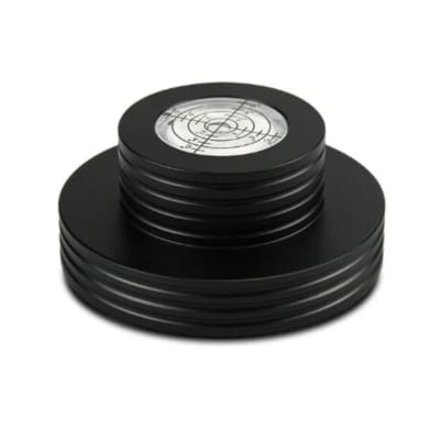 ESTABILIZADOR DE PESO  CON NIVEL PM/ PARA DISCOS DE VINILO  (BLACK)