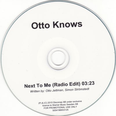 CD OTTO KNOWS/ NEXT TO ME - SINGLE 1CD
