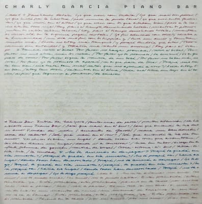CD CHARLY GARCIA/ PIANO BAR 1CD
