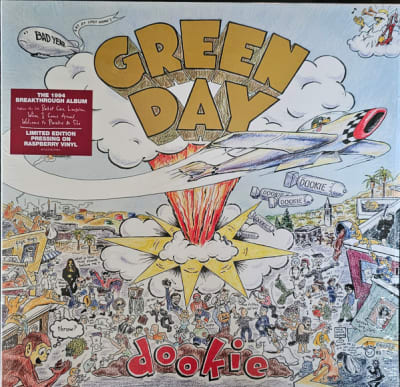 VINILO GREEN DAY/ DOOKIE (Raspberry Vinyl) 1LP
