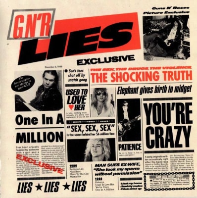 CD GUNS N' ROSES/ GNR LIES 1CD